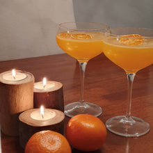 Load image into Gallery viewer, Rustic wood tea light holders- 5pcs