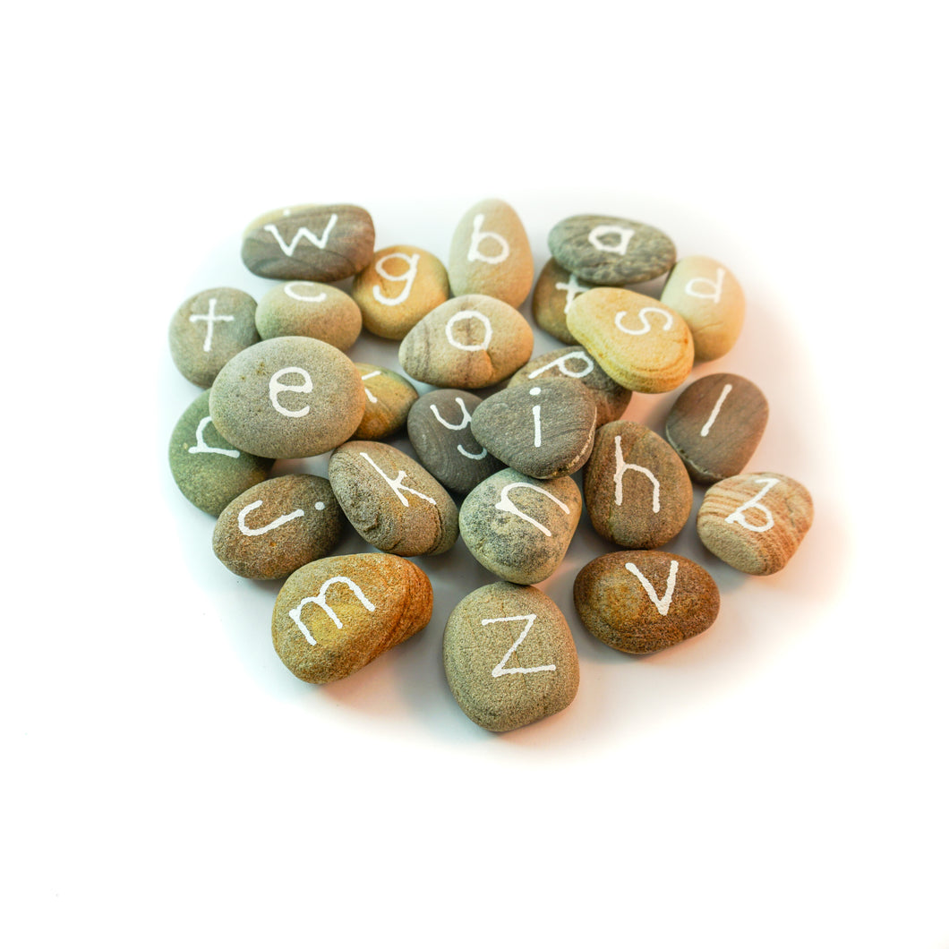 Lowercase Beach Pebble Alphabet Set- small