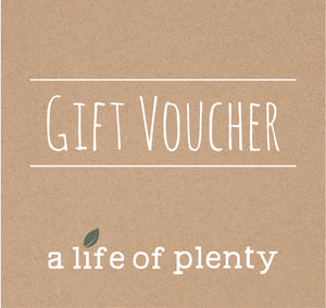 a life of plenty gift card