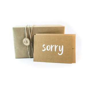 sorry card